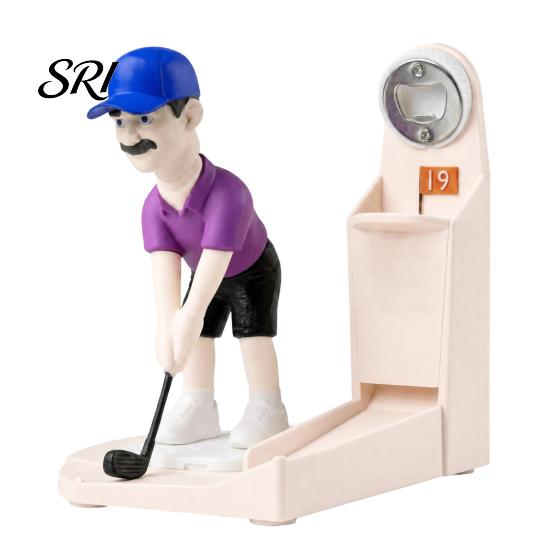 Party Bottle Opener Golf Swing Beer Buddy, Golfer Opener, Themed Bar Game for Friends Fun Parties Man Cave Home Drinking Adults