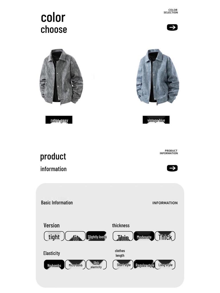 Mao Ren Men's Retro Casual Lapel Jacket