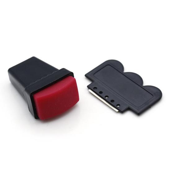 Шаблон пластины для штамповки ногтей, скребок для маникюра, набор инструментов «сделай сам»