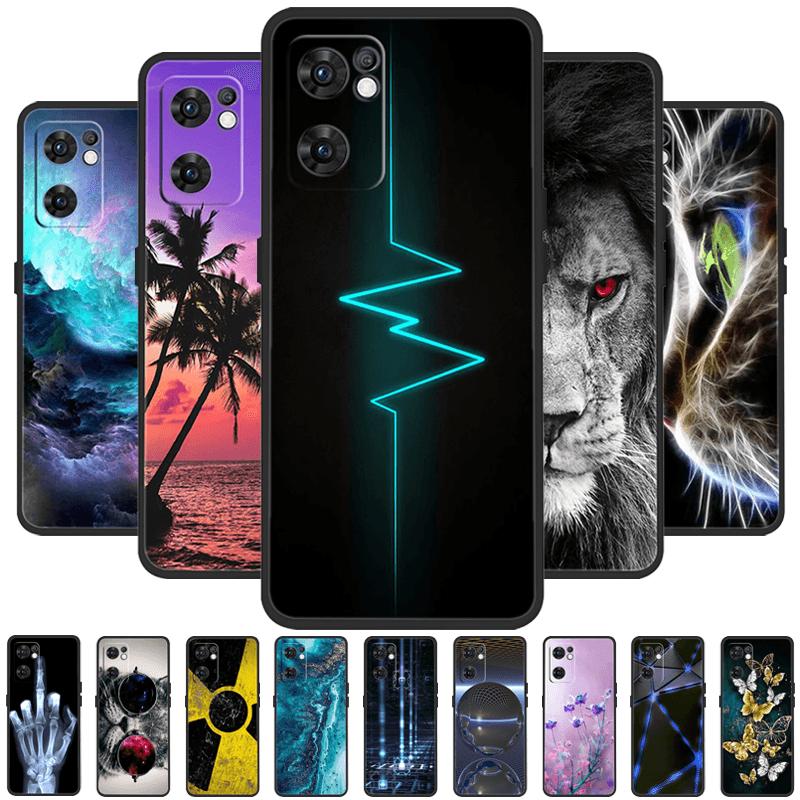Чехол для Oppo Find X5 Lite CPH2371 Модный Мягкий Силиконовый TPU Матовый Чехол для Телефона Для OPPO FINDX5 Lite 5G Ударопрочный Бампер Fundas