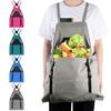 Фартук для садоводства с карманами для инструментов, вместительная сумка для сбора урожая на открытом воздухе, быстросъемный прочный холст для сбора овощей