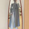 2024 New Style Women's Premium Gray Woolen Long Coat for Autumn and Winter
