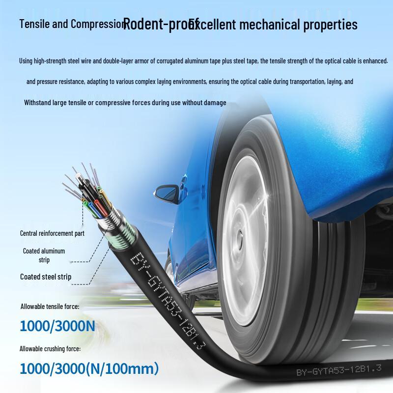 BOYANG GYTA53 Armored Single-Mode Outdoor Fiber Optic Cable