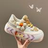 Fashion Cute Kawaii Ladies Shoes On Sale New Fashion Round Toe Lace Up Women's Vulcanized Shoes Spring Flat Outdoor Warm Women Sneakers