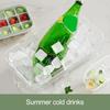 Ice Cube Tray with Lid And Bin Press-Button Release Ice Mold for Freezer BPA-Free Ice Cube Maker for Drinks