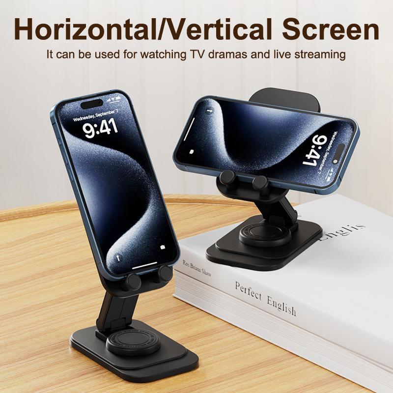 Складной настольный мини-держатель для телефона с вращением на 360 градусов, регулируемый по высоте, кронштейн-подставка для мобильного телефона и планшета, поддержка для iPhone