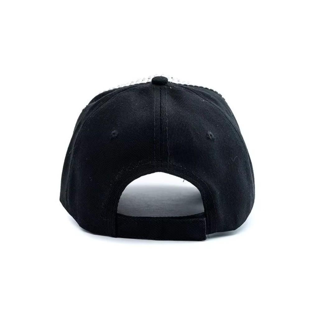 Bling Bling Sunscreen Sun Hat Adjustable Sunshade Peaked Cap Rhinestones Baseball Cap Outdoor