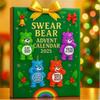 Swear Bear Advent Calendar 2025 Christmas Tree Decoration Acrylic Pendant Xmas Gift