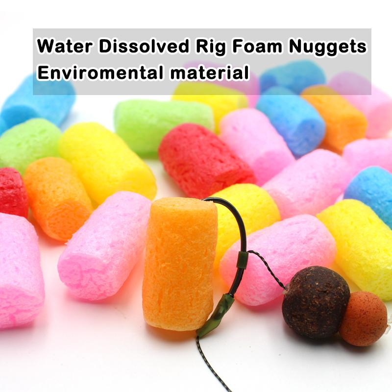 1Bag Carp Fishing PVA Nuggets Water Dissolving Rig Foam Pop Up Boilies Hiar Rig Fishing Lure For Carp Fishing Accessories Terminal Tackle
