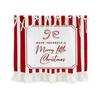 Printed Pattern Xmas Oven Decor Curtain Ribbon Ties Kitchen Decor Protective Curtain  Home Party