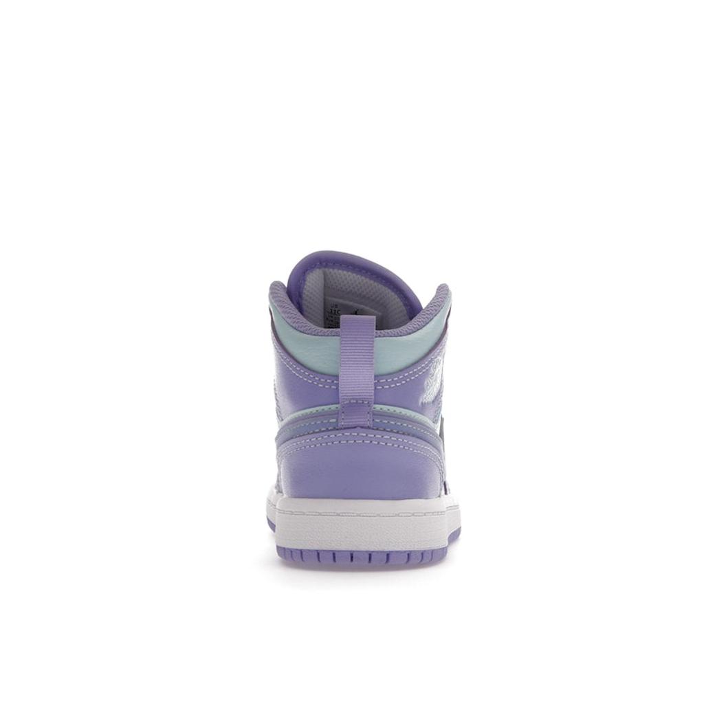 Air Jordan 1 Mid PS Purple Pulse Glacier Blue Kids Sneakers Arctic-Punch 640734-500
