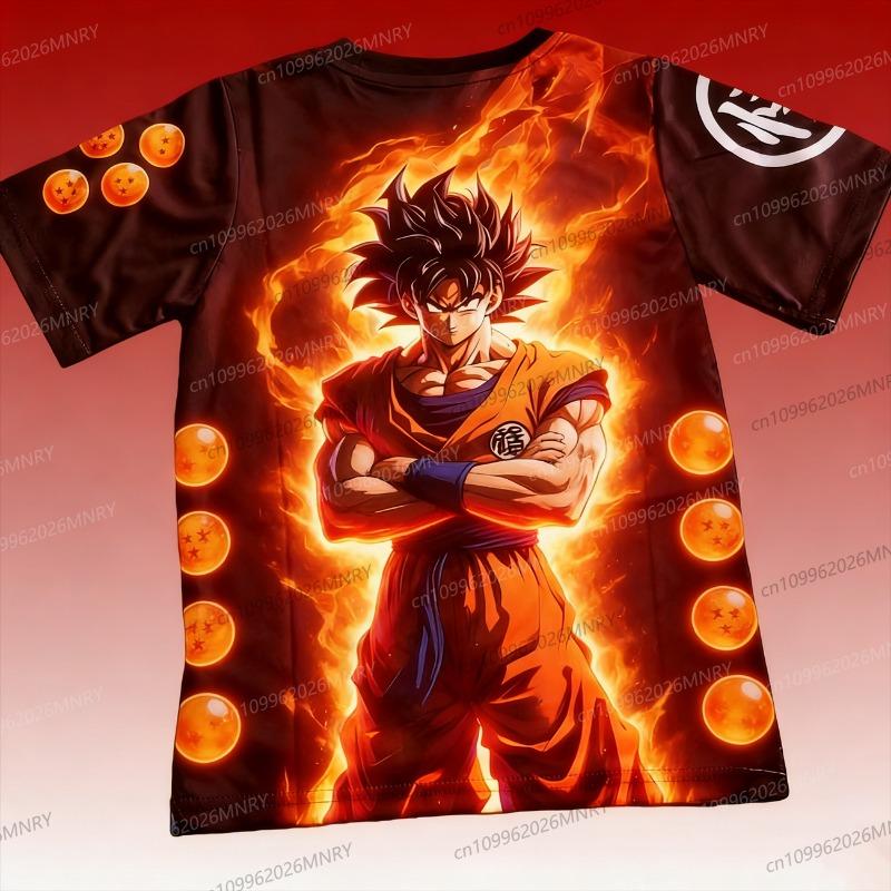 Горячая японская аниме футболка Dragon Ball Z Специальное издание Мужская футбольная майка