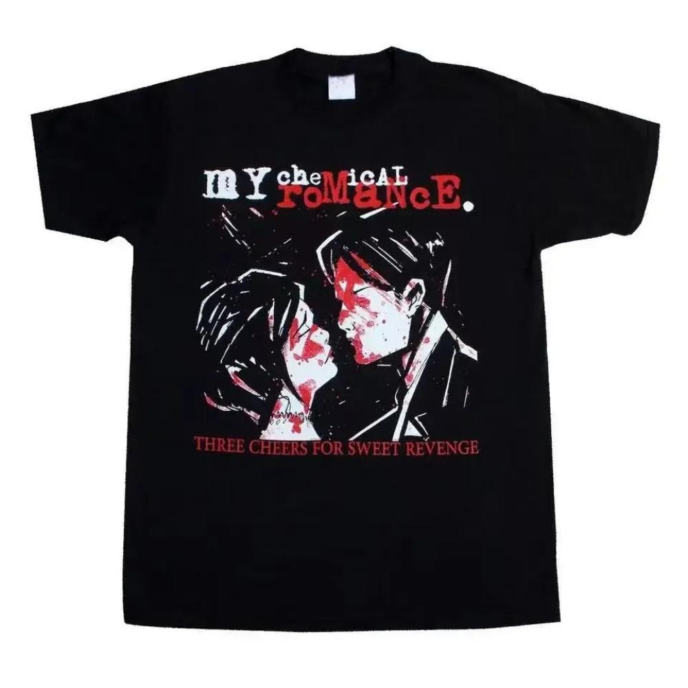 My Chemical Romance для Sweet Revenge Tees Модная Футболка Топы Летняя С Коротким Рукавом Рубашка для Бега Хип-Хоп Свободная Рубашка