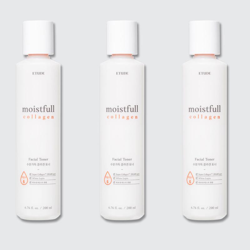 ETUDE HOUSE Moistfull Collagen Facial Toner 200ml (3 Options)