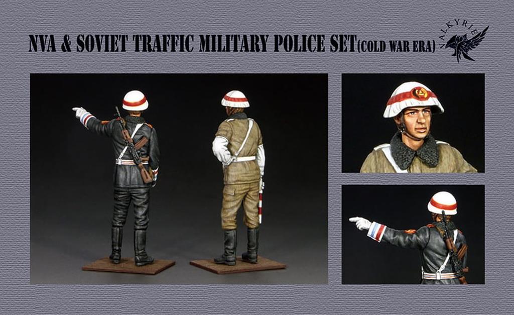 Valkyrie Miniature Current German Cold War Traffic Military Police Set 2 Pieces Resin Kit VM35032 1/35 Russian/Soviet/East