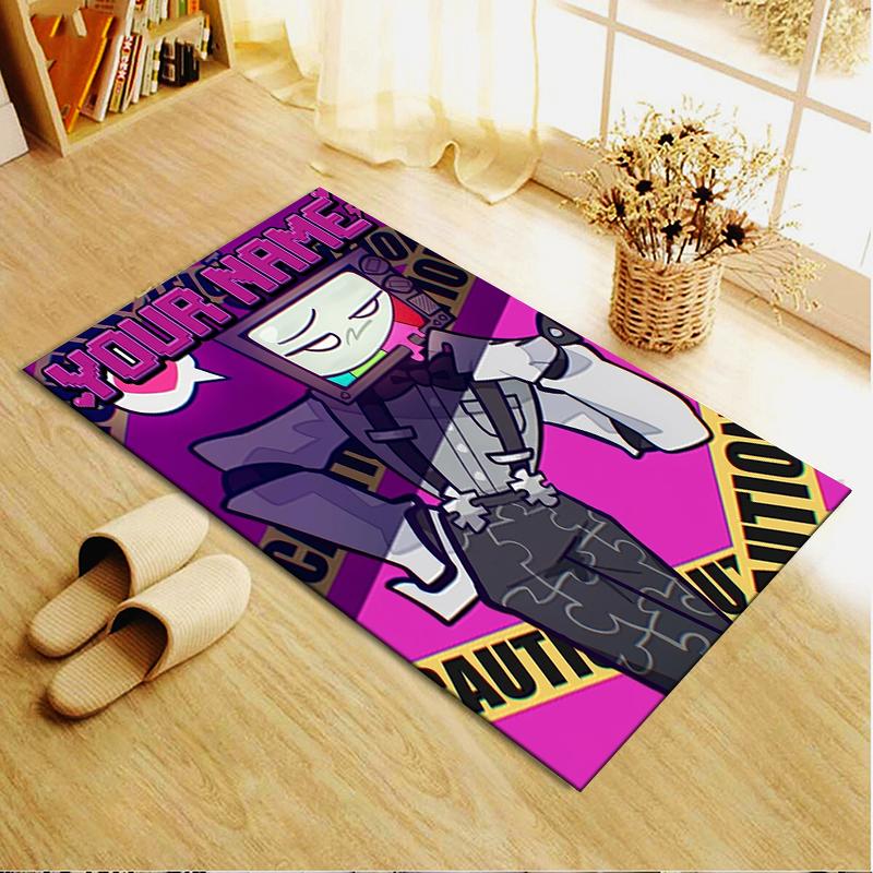Custom Name Mr Puzzles Carpet Rug for Living Room Bedroom Home Sofa Decoration,Kids play Non-slip Floor Mat