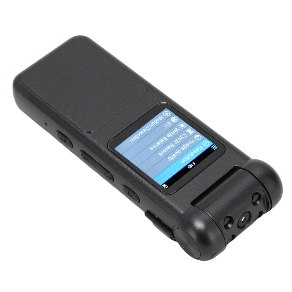 16G Portable Mini Camera Back Clip Magnetic Camera HD 1080P Sports Cameras with 180 Degree Rotating Lens