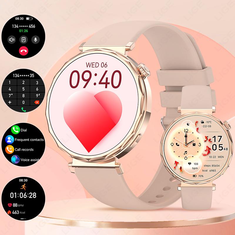 Новые умные часы для женщин 1,6 дюйма 360*360 AMOLED HD-экран GPS IP68 Спортивные водонепроницаемые Монитор сердечного ритма Смарт-часы Мужские Подарок