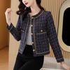 Women's Jacket Spring Autumn Tweed Coat Women Short Jacket Korean Fashion Elegant Female Woolen Tops Outerwear