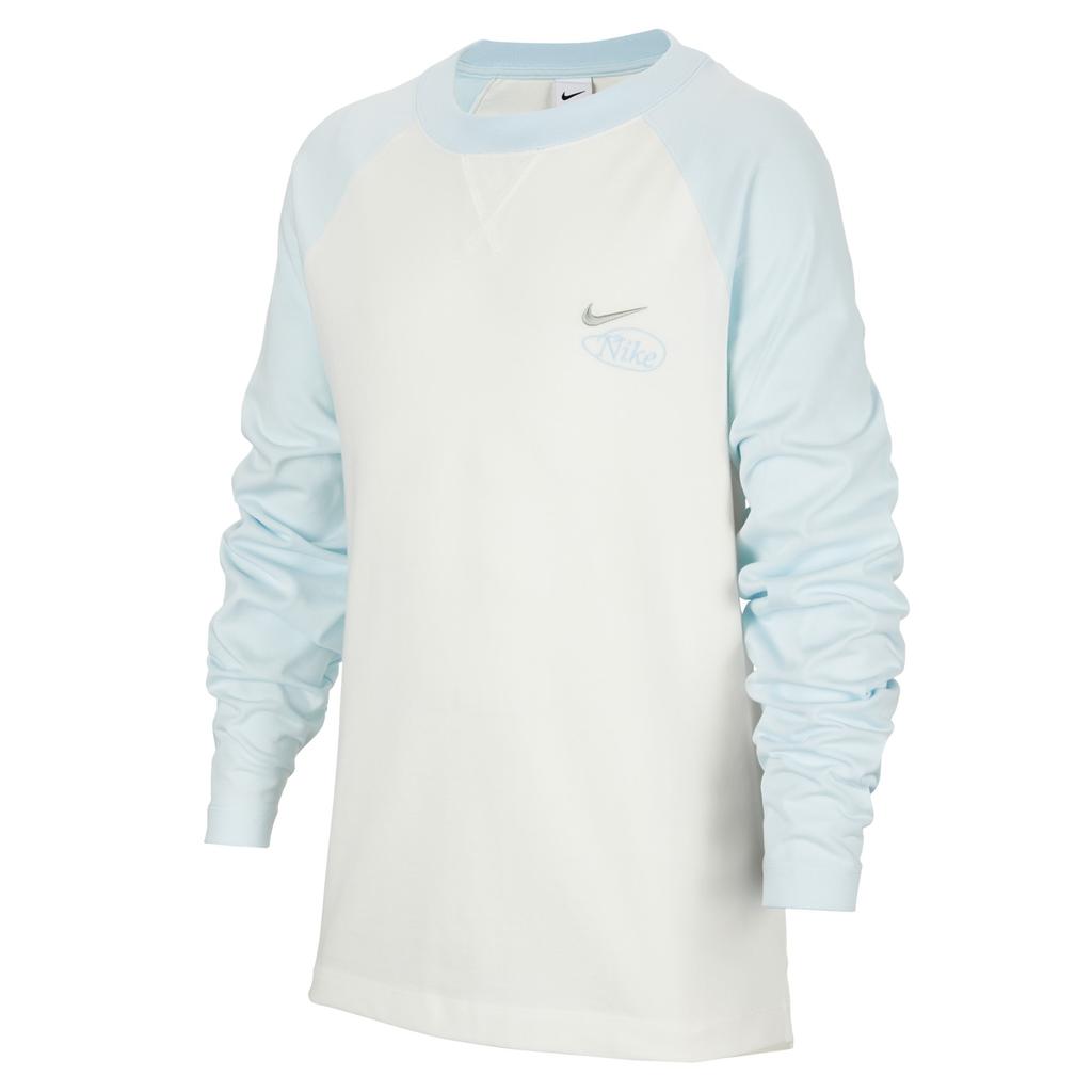 Nike Dri Fit T Shirt Sail White/Glacier Blue Children Aged 3 7 Years O