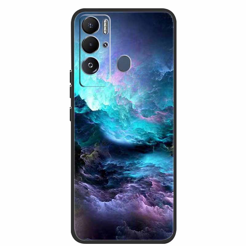 For Tecno Pova Neo Case Cartoon Soft Silicone Back Cover Phone Case for Tecno Pova Neo Bumper Coque LE6 Shockproof PovaNeo Funda