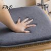 Comfortable Seat Mat for Desk Chairs Plush Chair Cushion with Ties, Soft Cozy Non-slip Cushion, 15.75" Fluffy Home Office x Warm Dining Hard Seats