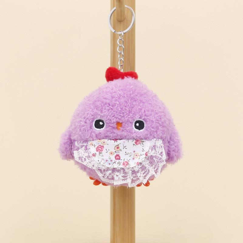 Adorable Plush Chicken Keychain Soft Toy Cute Chick Doll Bag Charm Kids Gift