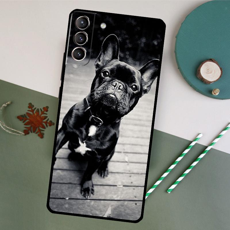 Funny french bulldog Phone Case For Samsung Galaxy S26 S24 Ultra S20 S21 S22 S23 S25 Plus S10 S25 FE Back Cover