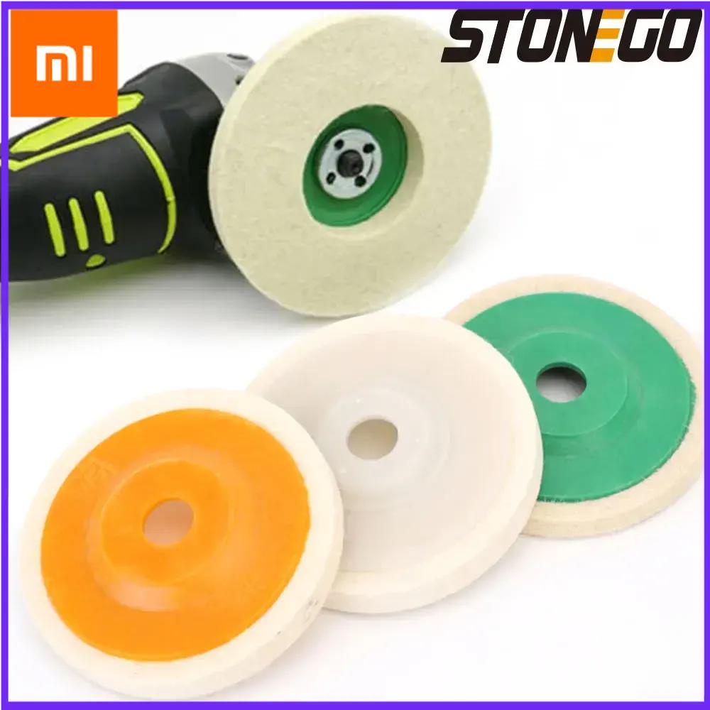 Xiaomi 100-мм войлочная полировальная насадка, полировальный инструмент для шлифовального круга по металлу и мрамору, высокопроизводительные аксессуары