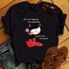Unisex T Shirt Flaunisexgo Dance Cartoon Girl Printed Shirts Fashion Oneck Femme Tshirts Cute Tops Tees Unisex Aesthetic Clothes