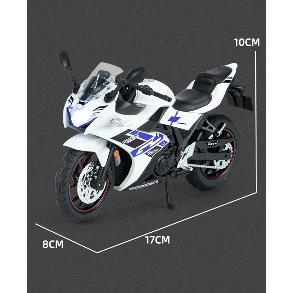 1/12 Suzuki GSX-250R Alloy Racing Мотоцикл Модель Моделирование Литой Металлический Мотоцикл Соревнование Модель Коллекционная Игрушка Подарок Детям