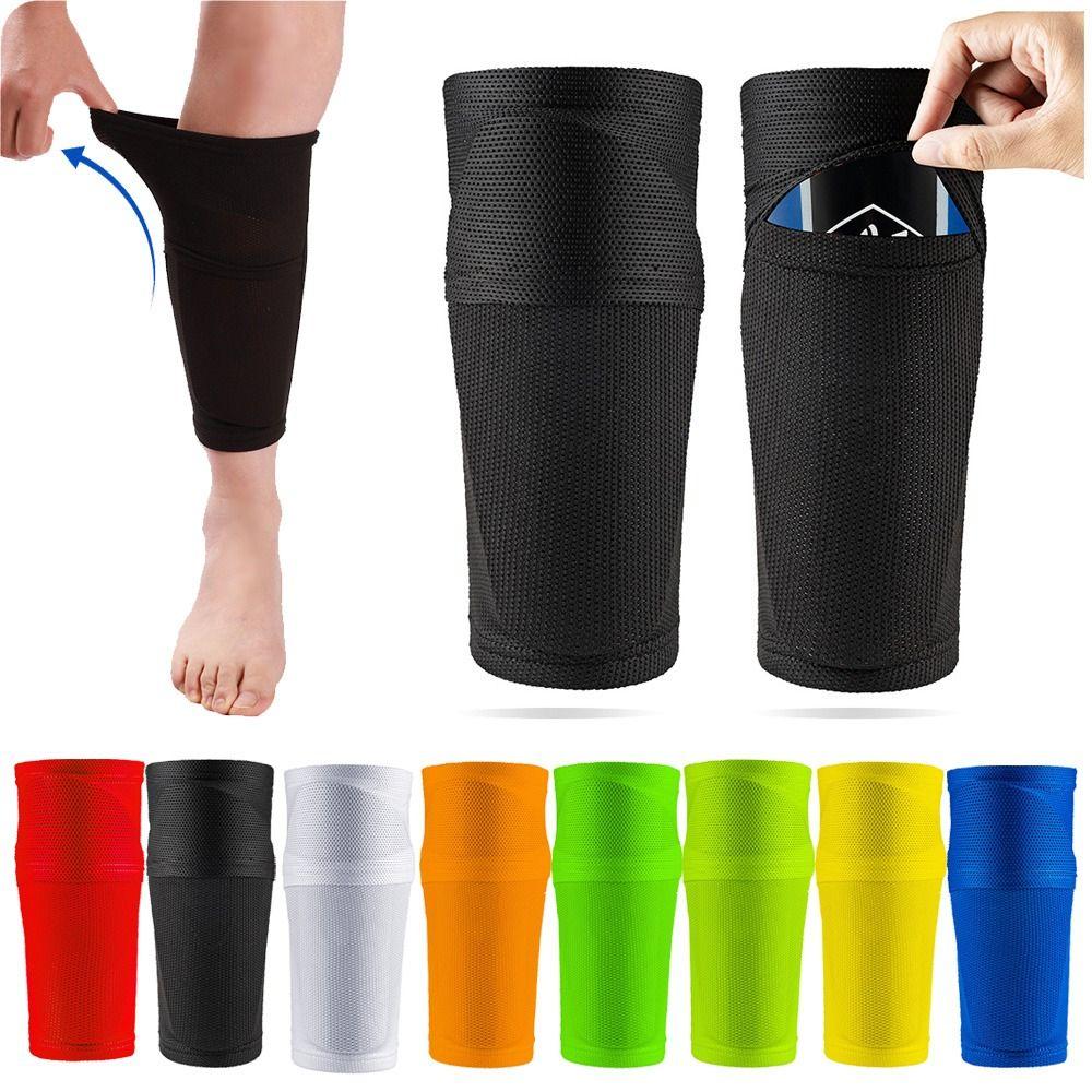 Pocket Shinpads Sports Soccer Shin Pads Cover Football Shin Holder Instep Socks Leg Guard Sleeves