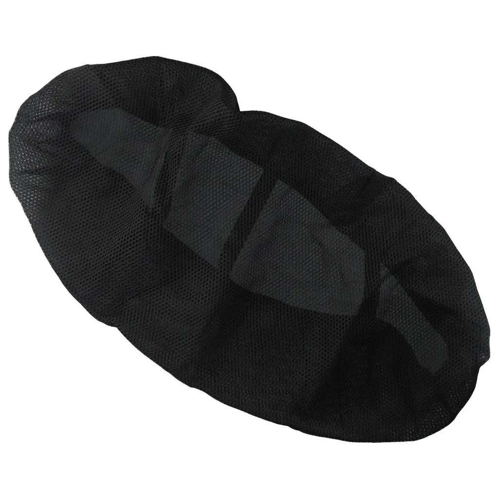 Дышащий 3D сетчатый чехол для сиденья мотоцикла, накладка на мопед, мотоцикл, скутер, черные чехлы для сидений, подушка, противоскользящий чехол 85*60 см