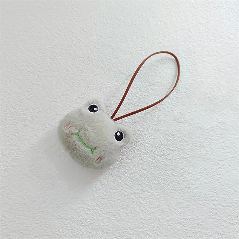 Милый мультяшный плюшевый кулон с изображением животного, брелок с набивным медведем и лягушкой, брелок с именем анти-потерянной метки, детская школьная сумка, кулон