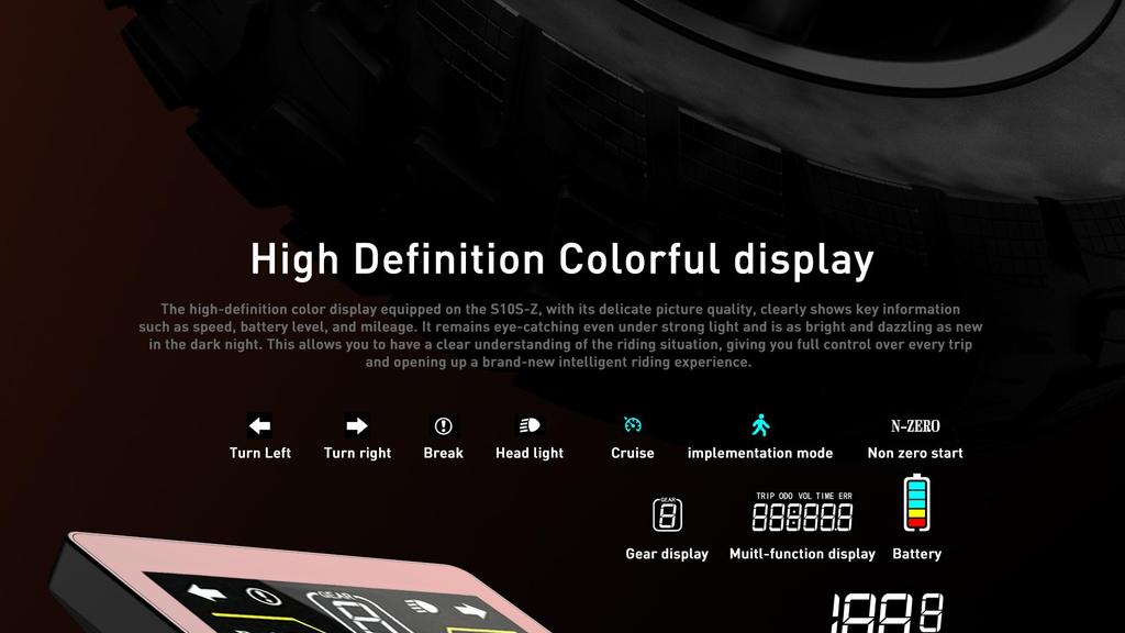 JOYOR S10-S-Z 2000W Dual Motor Electric Scooter, 60V 18Ah, 85km Range, 10" Off-Road Tires, Hydraulic Brakes, Foldable