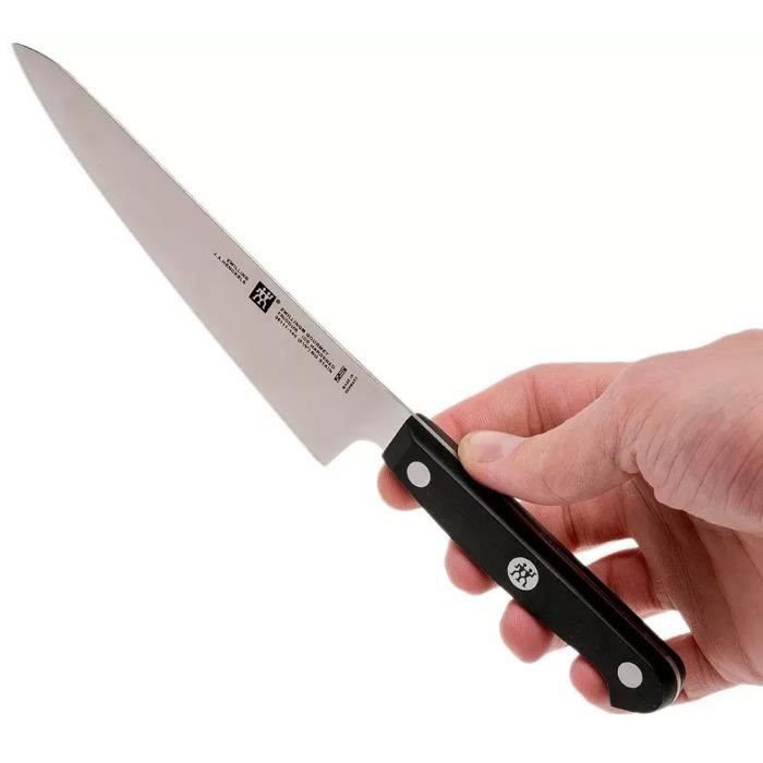 Couteau de Chef Compact - ZWILLING - Gourmet - 14 cm - Acier Inoxydable - Lame FRIODUR®