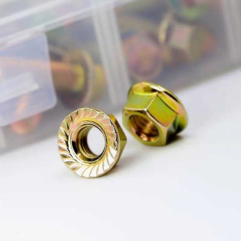 242pcs Grade 8.8 M5 M6 M8 Flanged Bolts and Nuts Kit, Metric Flanged Hex Screws Nuts Includes 14 Most Common Sizes