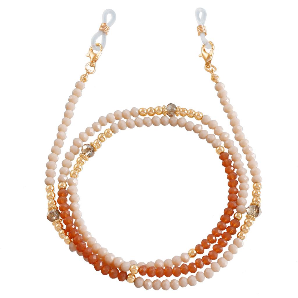 Цветная шпинель, бусины для очков, цепочка для маски, зеленая цепочка для женщин, шейный переносной шнурок, цепочка для наушников, защита от потери