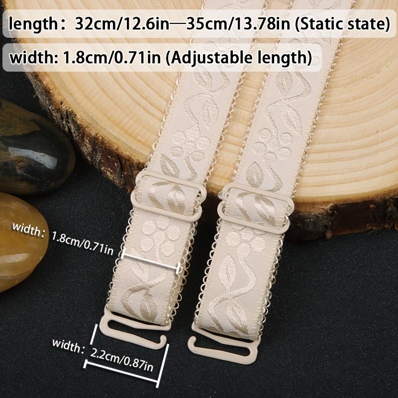 3 пары вышитых бретелей, удлиненные и расширенные эластичные бретели для нижнего белья, аксессуары для женского нижнего белья