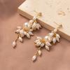 Fashionable 2023 Gold Plated Geometric Tassel Earrings With Pearl For Women
