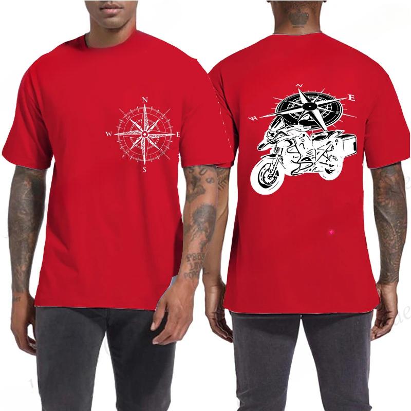 Мотоцикл Смешное Горное Приключение Мотоциклетный Графический 3D Принт Футболки Мужская Одежда Харадзюку Эстетическая Футболка