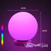 Шарообразный светильник RGB, атмосферный шаровой светильник, 16 цветов, регулируемая яркость, питание от переменного тока, освещение для домашнего декора, спальни, фойе, гостиной, патио, вечеринки