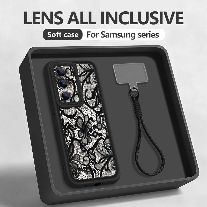 Ремешок на запястье Чехол для телефона Для Samsung Galaxy S26 S24 S25 Ultra S23 S25 FE A57 A17 A56 A16 A55 A54 A15 A25 Ретро Луна Звезда Чехол
