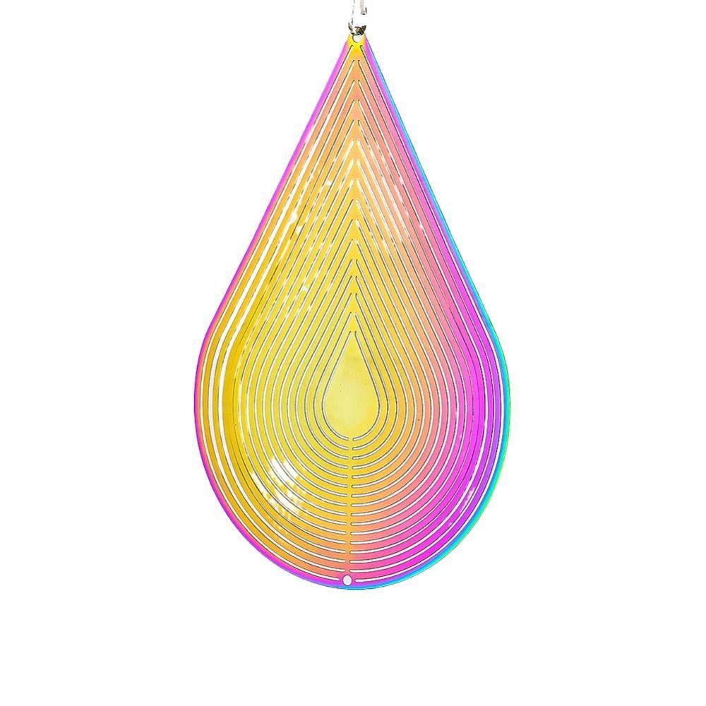 Gradient Color Wind Spinner Catcher 3D Dynamic Rotating Wind Chimes Funny Wind Chime Pendant Party