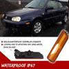 GTINTHEBOX Amber Lens Front Bumper Side Marker Light Housing Assembly Compatible with 1999-2005 Volkswagen MK4 Golf GTI R32 Rabbit Jetta