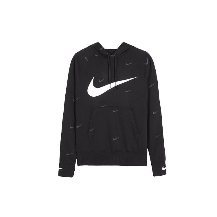 Nike Мужская флисовая толстовка с капюшоном NSW Swoosh, черная DA0111-010
