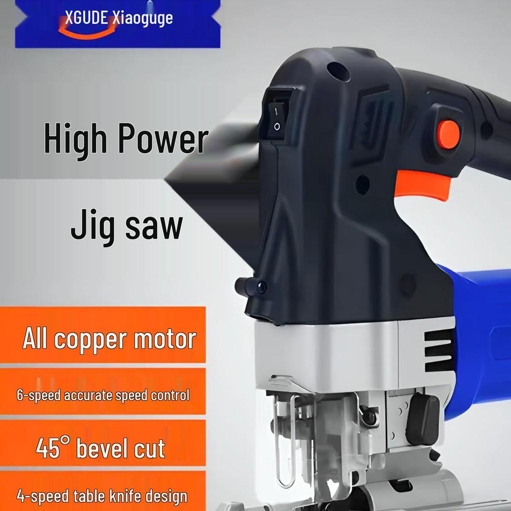 XGOLD High Power Handheld Electric Jigsaw for Woodworking - Compact Benchtop Saw