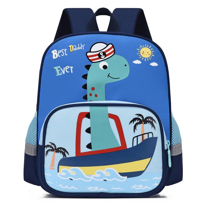 Stylish Modern Cool Kindergarten Backpack Breathable Lightweight Cartoon Print For Toddlers Boys And Girls
