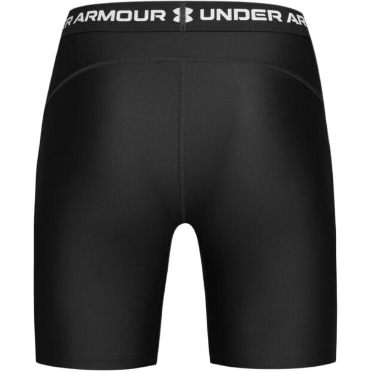 Under Armour Спортивные шорты HeatGear с буквенным принтом, эластичные, облегающего кроя, длиной три четверти, женские, 6009998-008