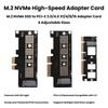 Адаптер-плата PCIE на M.2 NVMe SSD Поддержка 2230 2242 2260 2280 M.2 Жесткого диска Светодиодный индикатор Plug and Play для Windows Linux Mac
